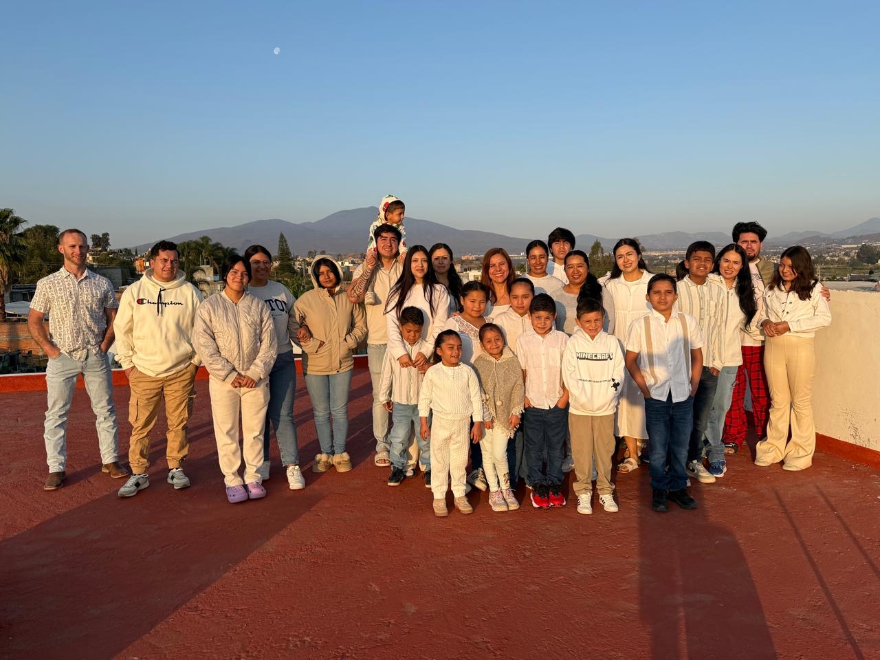 A caring moment between staff and child